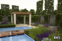 Show garden at the RHS Hampton Court Palace Flower Show 2012