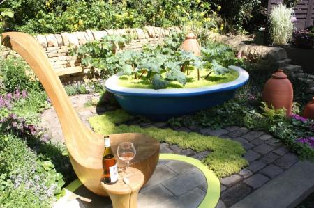 RHS Chelsea 2010 - Rhubarb Crumble and Custard Garden